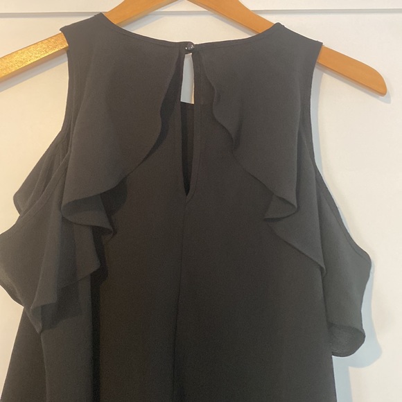 Black open shoulder blouse - Picture 4 of 4